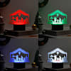 Shop Personalized Gleaming Nativity Christmas LED Lamp - Black Base