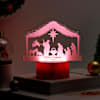 Personalized Gleaming Nativity Christmas LED Lamp - Brown Base Online