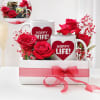 Personalized Happy Wife Happy Life Couple Mugs With Roses Online