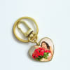 Buy Personalized Heart-Shaped Gold Keychain For Her