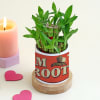 Gift Personalized I Am Groot Planter With Bamboo Plant