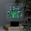 Shop Personalized I Love Dad LED Lamp