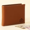 Gift Personalized Leather Wallet For Men - Tan