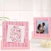 Personalized Love Blossoms Sandwich Frame Anniversary Gift Online