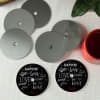 Gift Personalized Love Records Coasters (Set of 8)