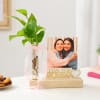 Personalized Love You Mumma Photo Stand With Money Plant Online