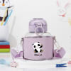 Gift Personalized Panda Water Bottle For Kids - Purple