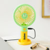 Personalized Portable Hand Fan - Green And Yellow Online