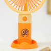 Gift Personalized Portable Hand Fan - Orange