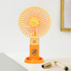 Personalized Portable Hand Fan - Orange Online