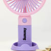 Gift Personalized Portable Hand Fan - Purple