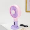 Shop Personalized Portable Hand Fan - Purple