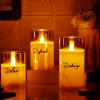 Shop Personalized Relax Refresh Recharge LED Candles - Set Of 3