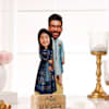 Personalized Soulmates Caricature On Wooden Base