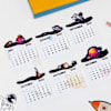 Shop Personalized Space Theme Calendar