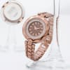 Personalized Studded Rose Gold Watch Online