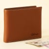 Gift Personalized Tan Leather Wallet For Men