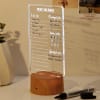 Personalized Task Master LED Lamp With Wooden Base Online