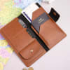 Gift Personalized Voyager's Companion Wallet - Tan