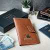 Shop Personalized Voyager's Companion Wallet - Tan