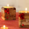 Buy Personalized Wooden Block Candles