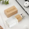 Gift Personalized Wooden Crystal Pen Drive