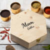 Personalized Wooden Masala Box with Metal Containers for Mom Online