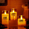 Shop Personlized Live Laugh Love LED Candles - Set Of 3