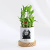 Photographic Memories - 2-Layer Bamboo Plant With Pot - Personalized Online