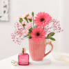 Pink Bloom Floral And Perfume Combo Online