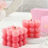 Shop Pink Bubble Candle - Set Of 2