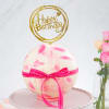 Gift Pink Chocolate Pinata Ball Cake for Birthday (1 Kg)