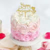 Pink Ombre Mini Anniversary Cake (300 Gm) Online