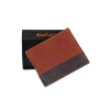 Shop Premium Croc Print Leather Wallet - Deep Brown & Tan