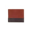 Premium Croc Print Leather Wallet - Deep Brown & Tan Online