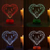 Buy Promise Of Love Personalized LED Lamp - Wooden Finish Base