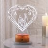 Promise Of Love Personalized LED Lamp - Wooden Finish Base Online