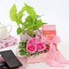 Prosper Pink Floral Hamper Online