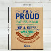 Shop Proud Father-In-Law Personalized Wooden Stand