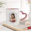 Gift Queen Of Absolutely Everything Personalized Mug With Heart Handle