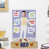 Quirky Personalized Bro Photo Stand Caricature Online