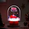 Radiant Personalized Merry Christmas LED Lamp - Brown Base Online