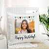 Radiant Wishes Personalized Birthday Cushion
