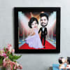 Red Carpet Couple Personalized Caricature Frame Online