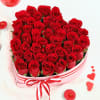 Red Roses in Heart Shaped Gift Box (40 Stems) Online