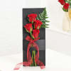 Gift Red Roses Slate And Mini Cake Duo