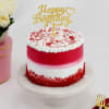 Gift Red Velvet Birthday Special Cake (600 Gm)