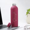 Gift Refreshing Sip Personalized Matte Finish Bottle - Pink