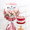 Romantic Blooms And Decadent Cake Duo Online