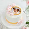 Rosy Fantasy Personalized Photo Cake